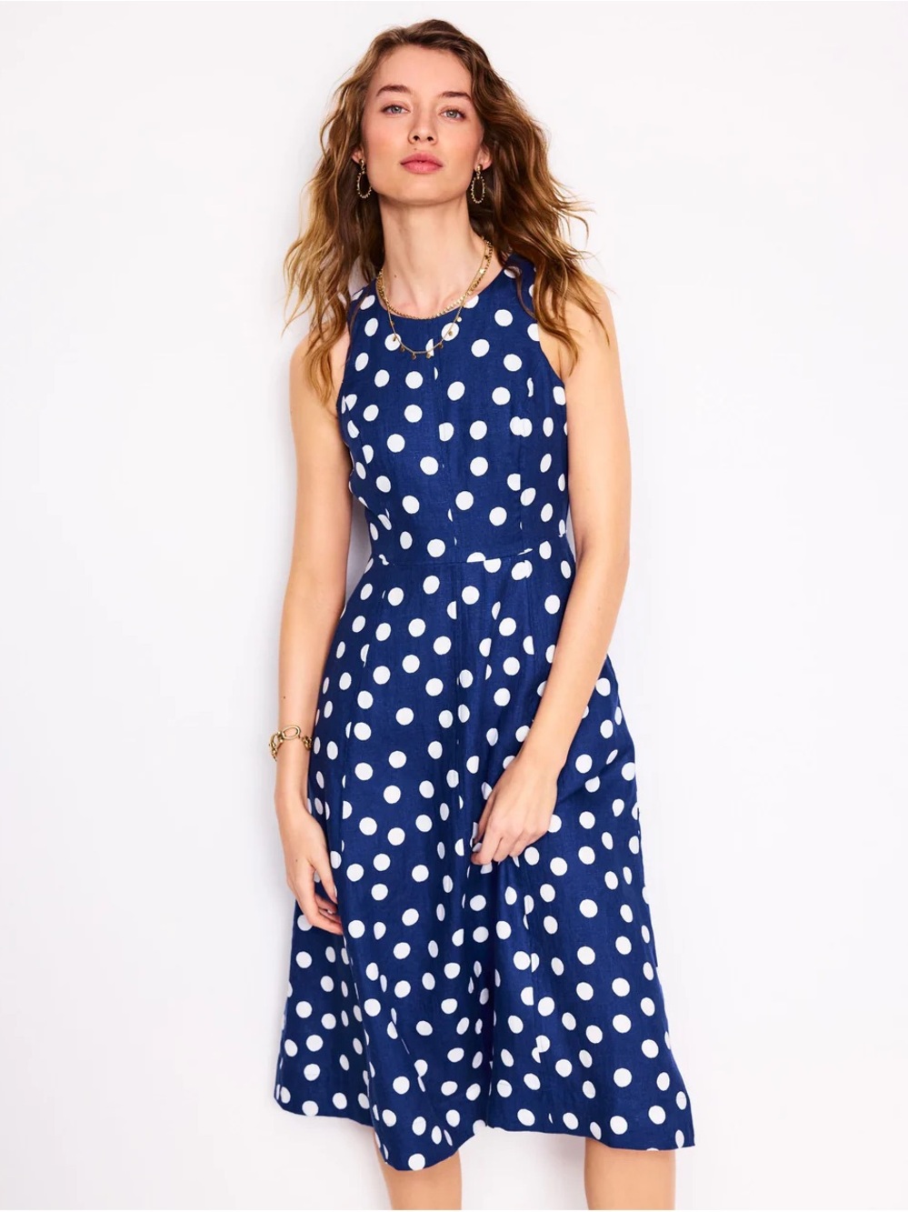 SOLD OUT Carla Linen Midi Dress